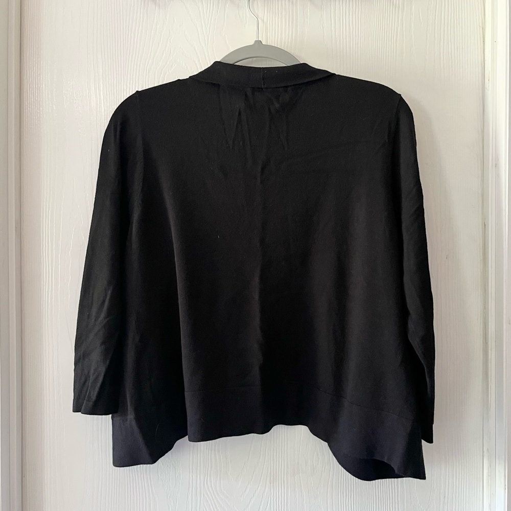 DANA BUCHMAN Black Open-Front Shrug - Picture 4 of 7